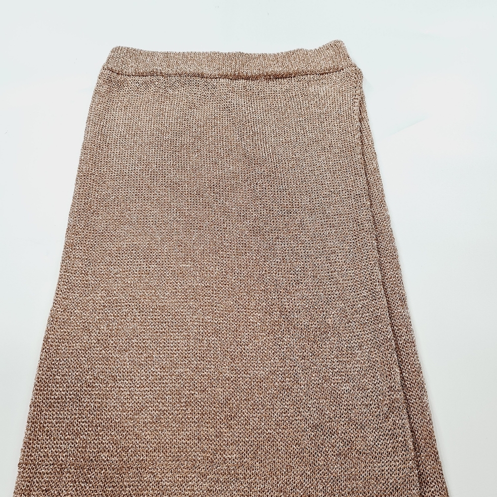 Superdown Keva Wrap Maxi Skirt in Bronze - Picture 3 of 11